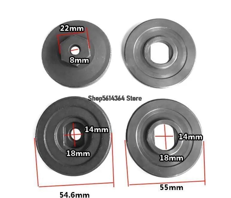 1 pair ZIE-FF-180 Electrical Inner Outer Flange Nut Spare Parts for4107 Electrical Tool Accessory