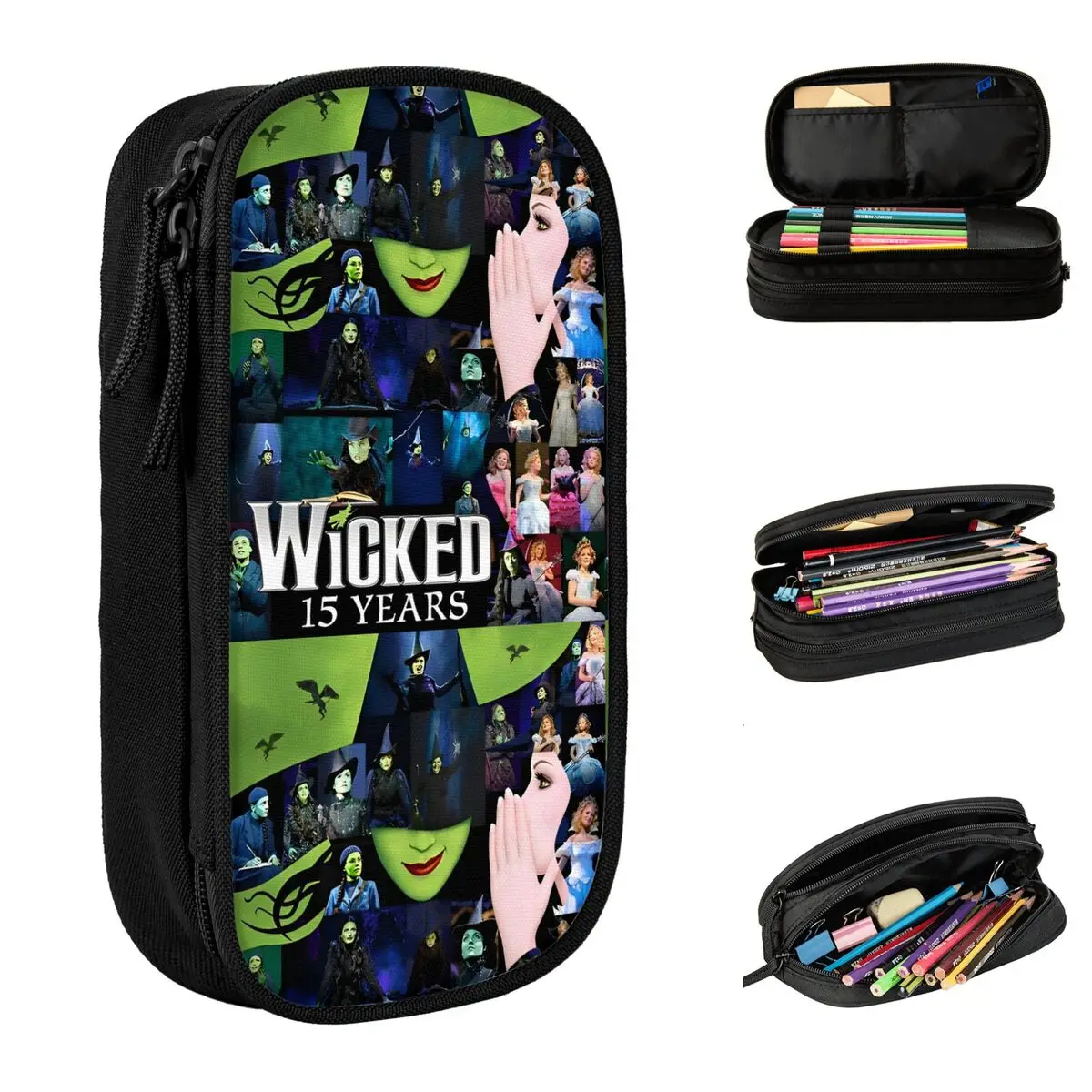 Epic Musical Fantasy Film Wicked Pencil Case Pencilcases Pen Box for Girls Boys Large Storage Bags Office Cosmetic Stationery