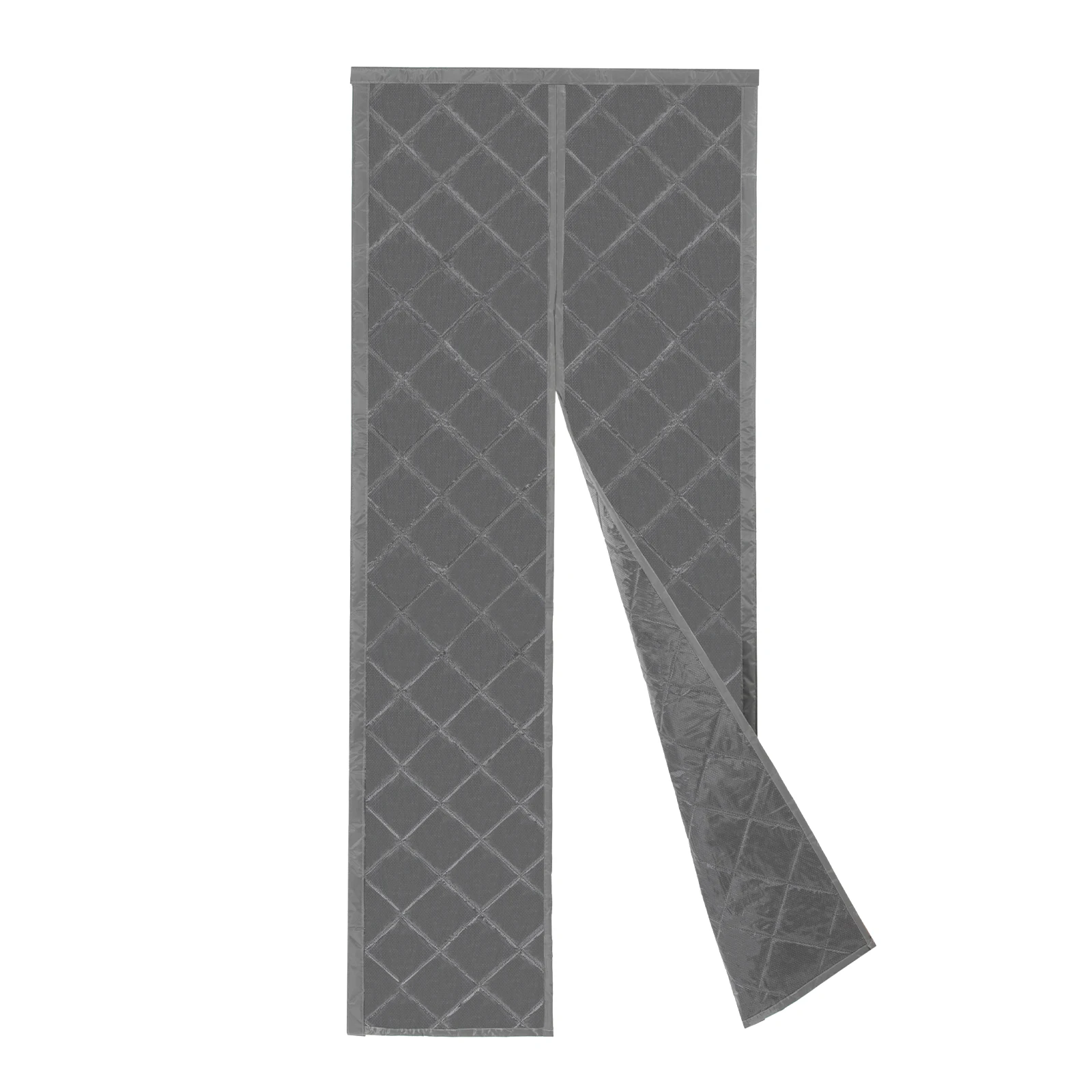 Magnetic Thermal Insulated Door Curtain, Wind, Cold and Noise Proof, for Air-Conditioned Rooms, Heating, Living Rooms (Gray)
