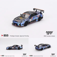 MINIGT 855 1:64 Silvia S15 D MAX Racing #70 Diecast Diorama Model Collection Miniature Toys