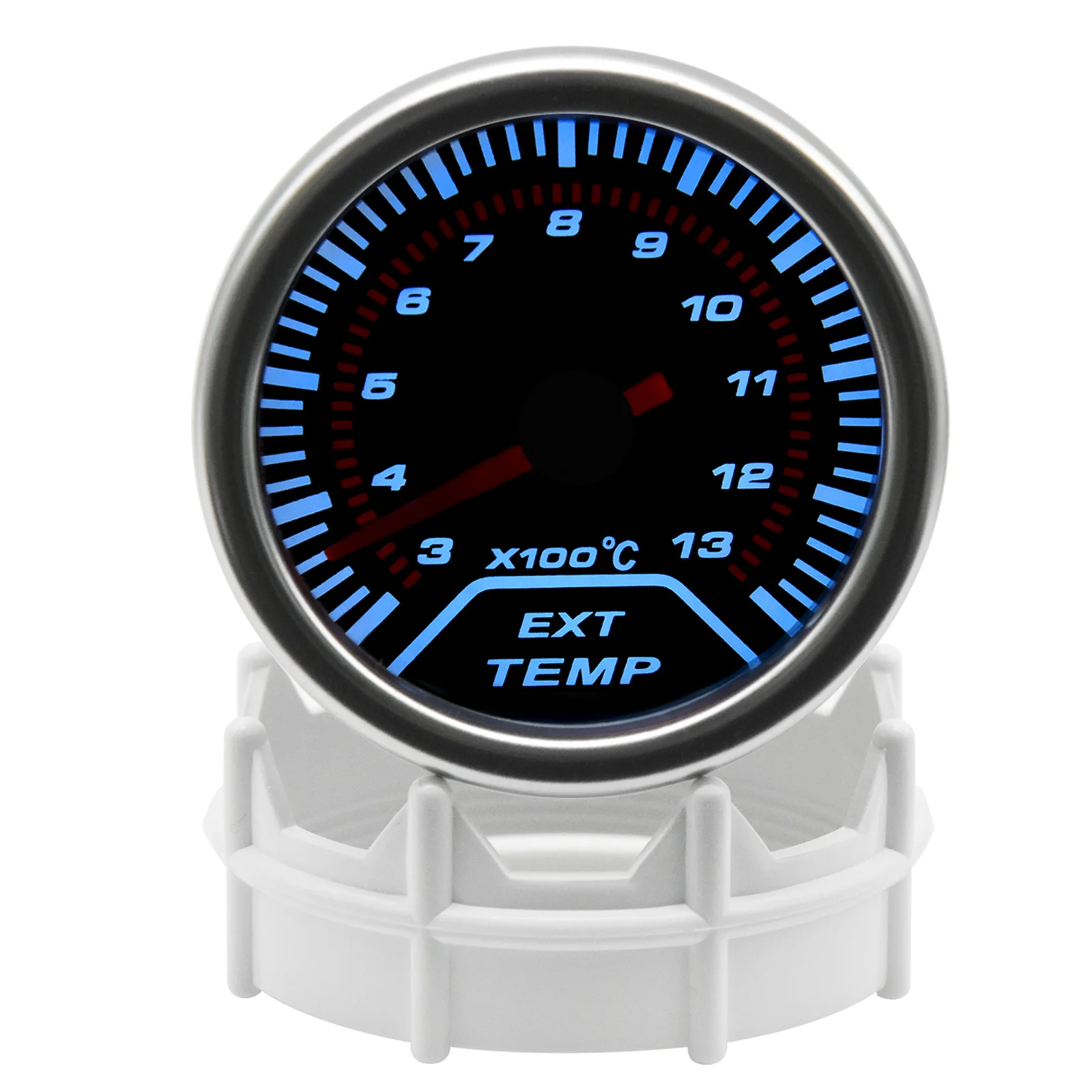 2" 52mm Car Smoke lens Exhaust Gas Temperature Gauge EGT 300-1300 Celsius ETG Gauge With sensor Car Meter for Gasoline Car 12V