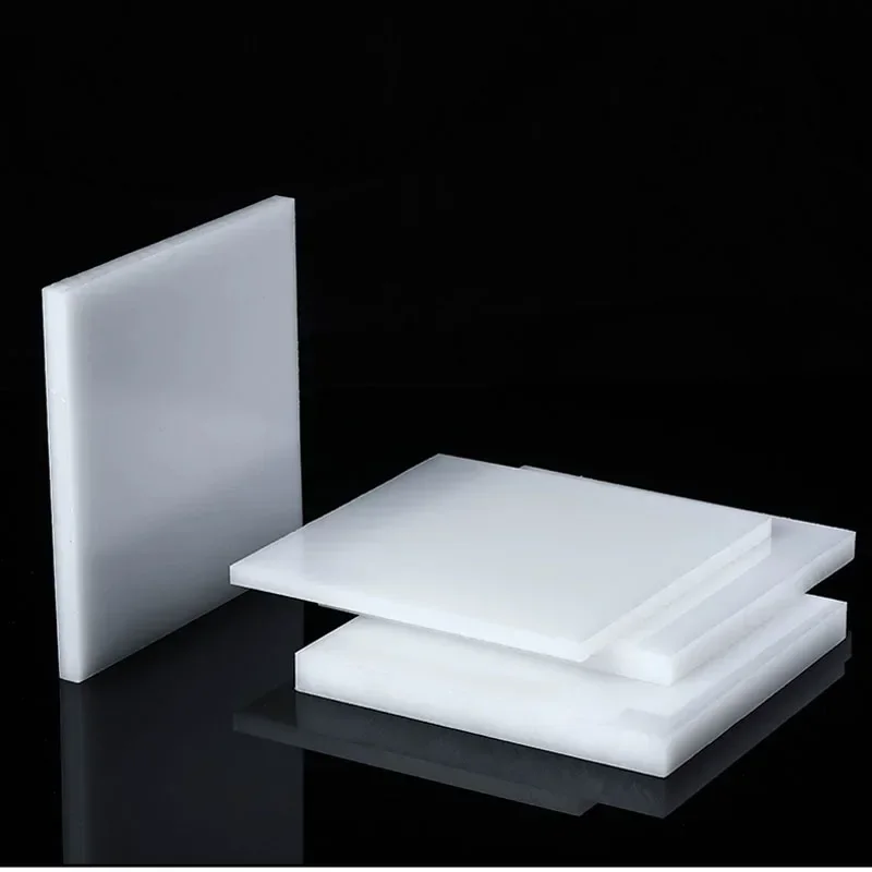 White Food Grade HDPE Board Wear Resistant PE Flat Plate Polyethylene Handmade Model Plastic Gaskets Cutting Carving Processing