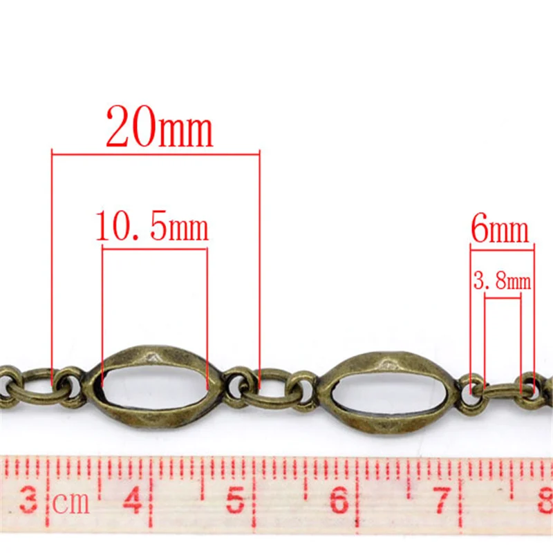 Opened Oval Chains for DIY Jewellery Making