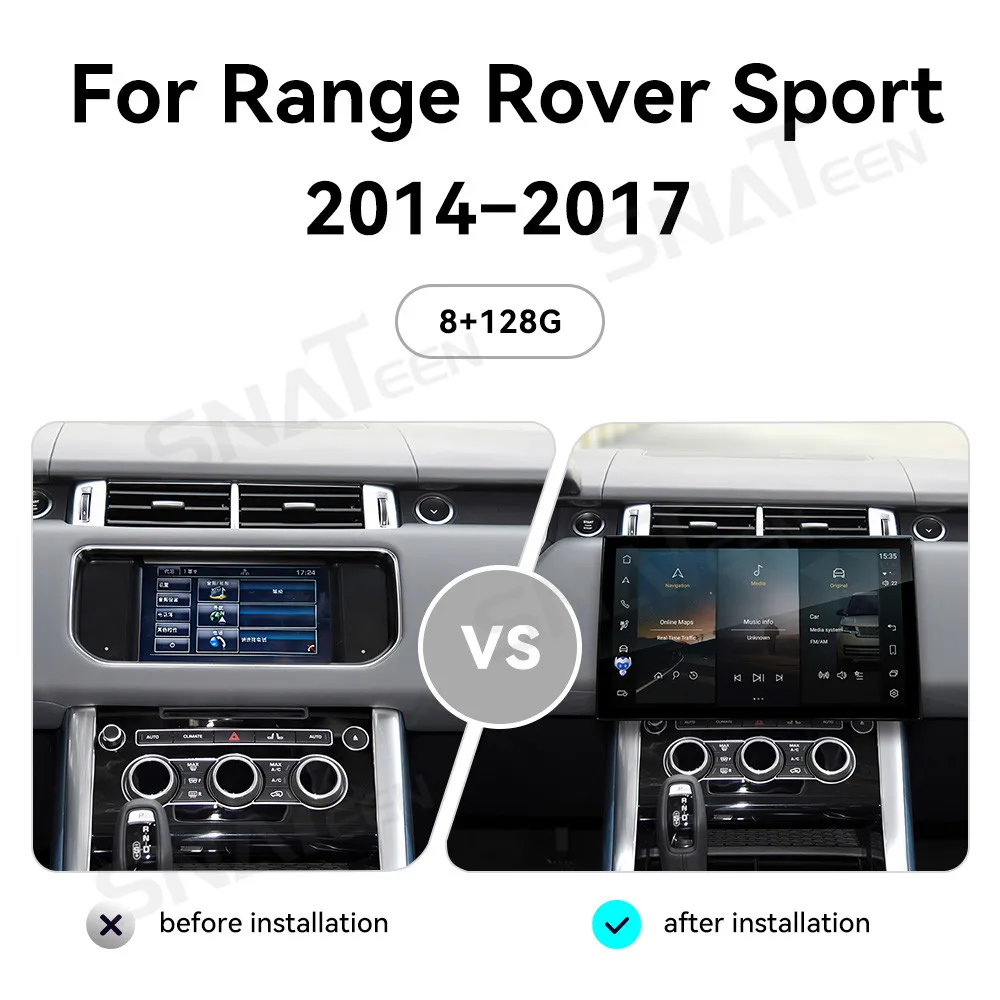 

13.3" Android 13 CarPlay Car Radio For Range Rover Sport 2014-2017 Touch Screen Multiedia Player GPS Navigation Car Accessories