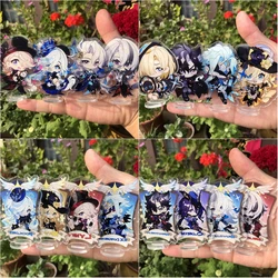 Game Genshin Impact Fatui The Doctor Knave Arlecchino Lyney Neuvillette Cosplay Accessories Figure Badge Stand Plate Prop