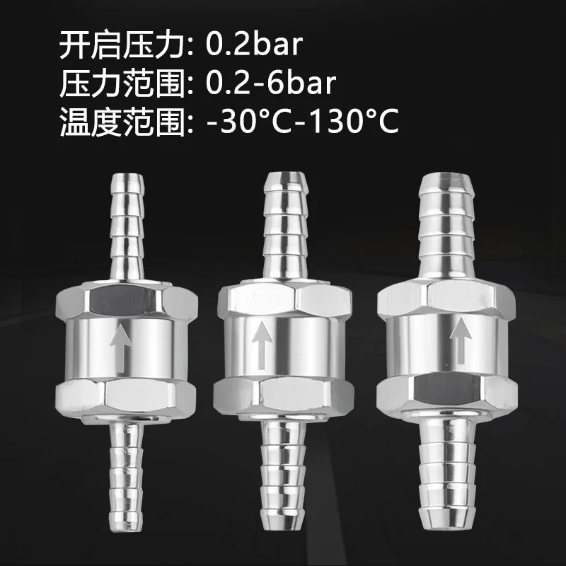 diesel fuel pump one-way check valve 6-10mm vehicle and ship oil pipe oil supply joint hand pump pressure and temperatu