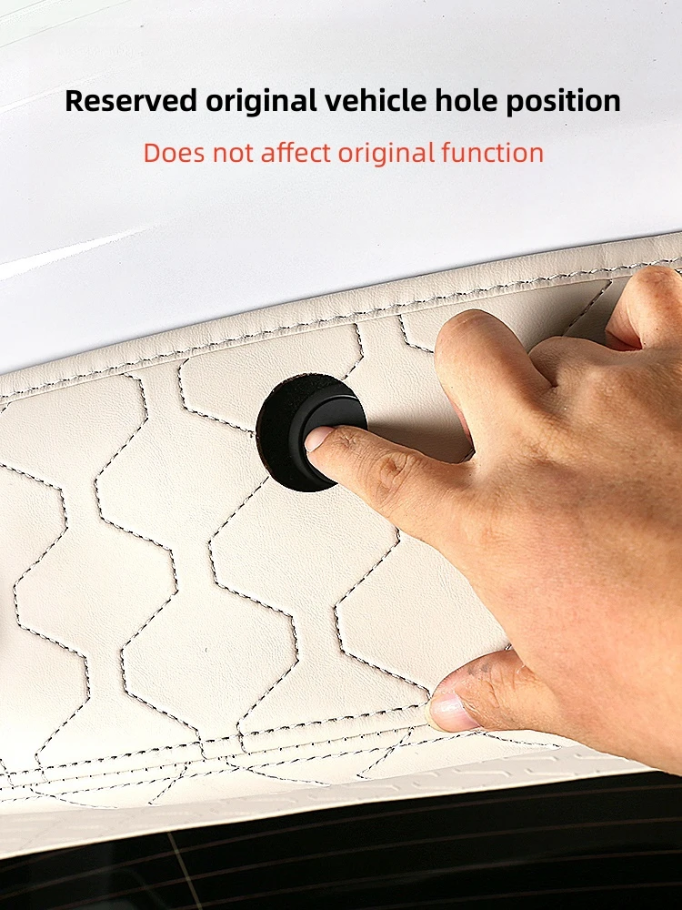 For Tesla Model X 2023 Rear Trunk Tailgate Anti Kick Pad Leather Scratch Resistant Trunk Boot Protective Pad Accessories
