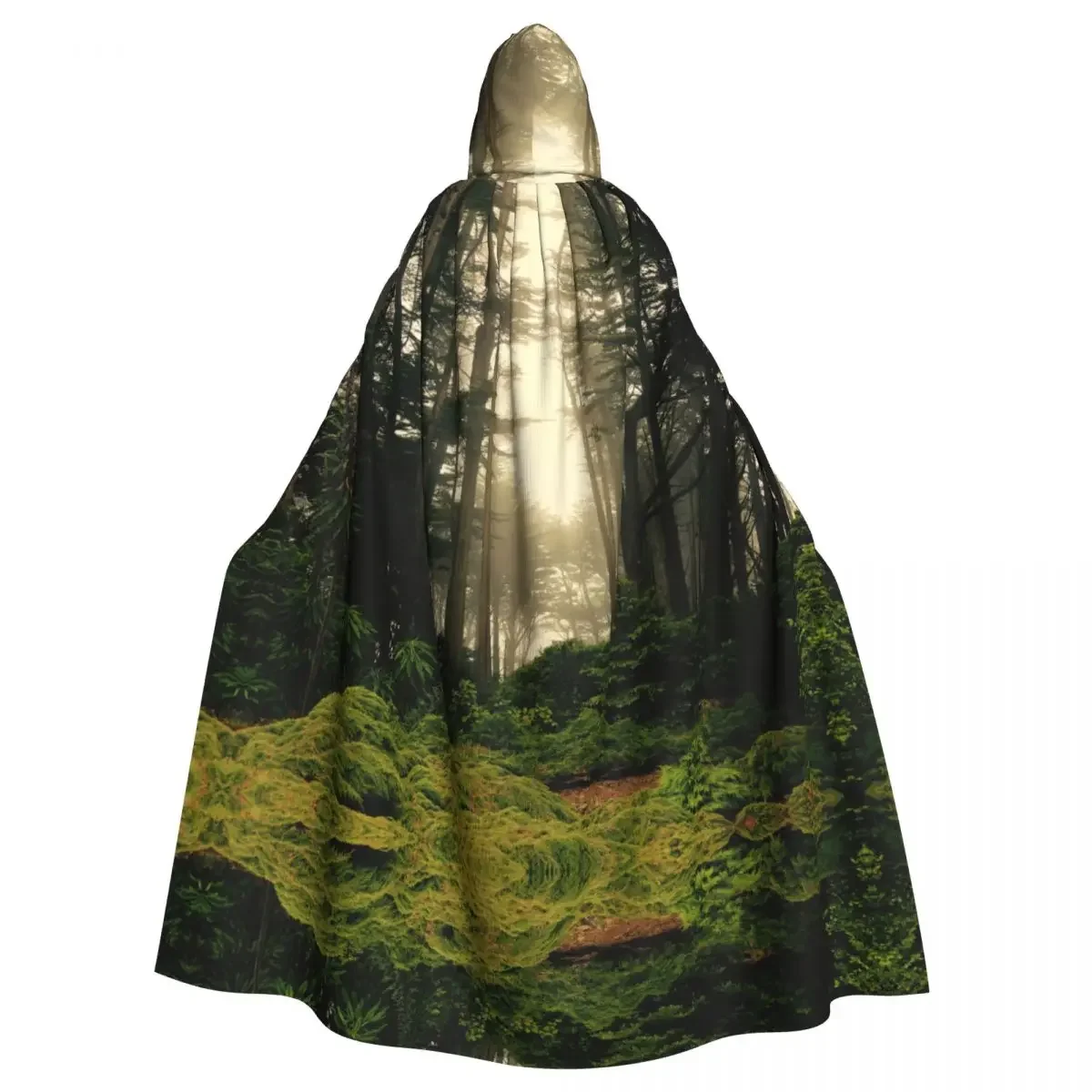 

Long Cape Magical Forest Scene In New Zealand Hooded Coat Autumn Hoodies