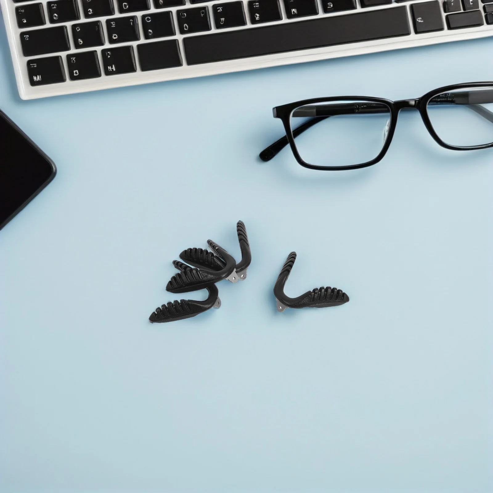 

5pcs Sports Eyewear Nose Pads Set U-Shaped Replacement Bridge Anti-Slip Cushioned For Cycling Running Outdoor Activities Repair