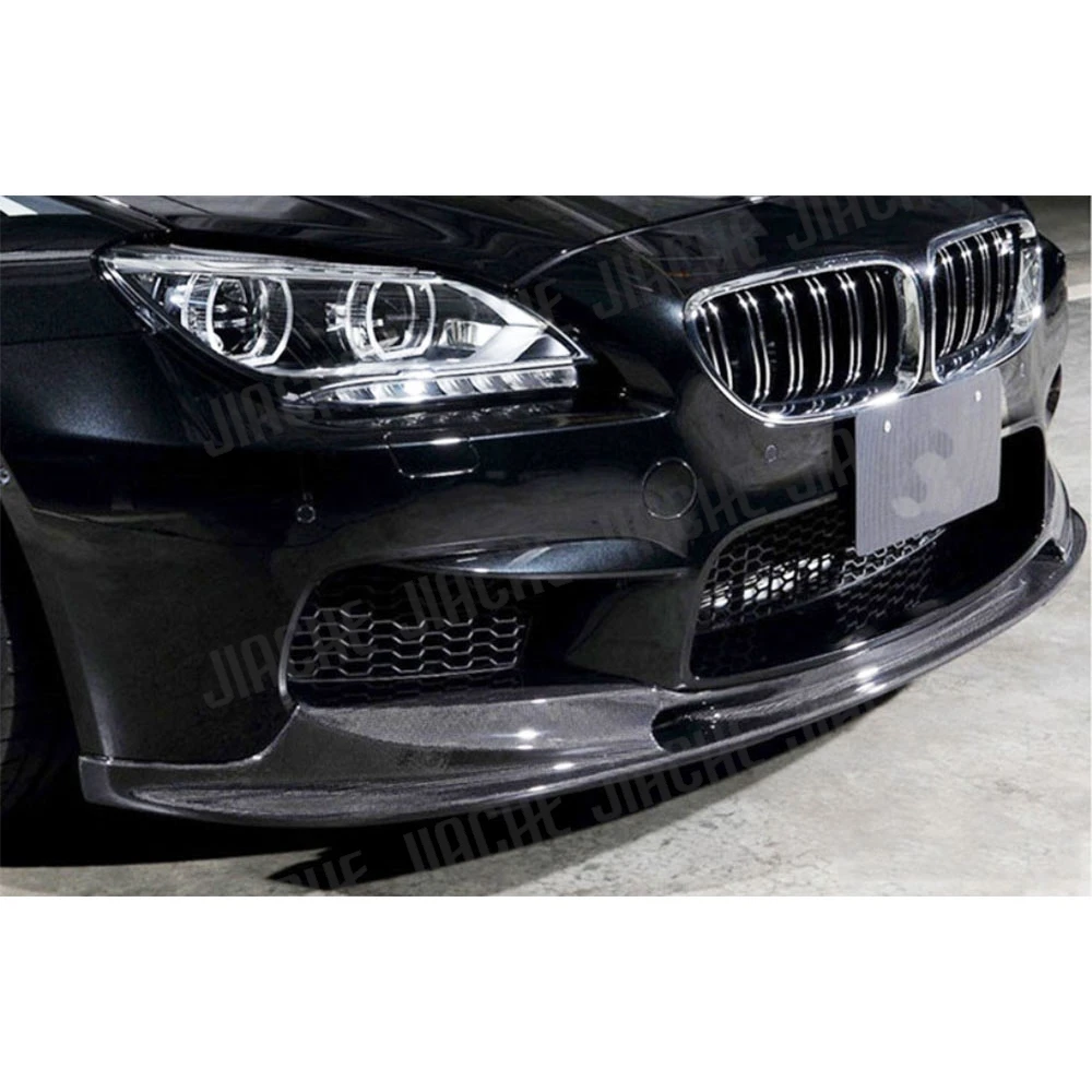 الجبهة حافة مصد السيارة الخائن لسيارات BMW 6 Series F06 F12 F13 M6 2013-2018 ألياف الكربون الجبهة سبويلر اكسسوارات السيارات