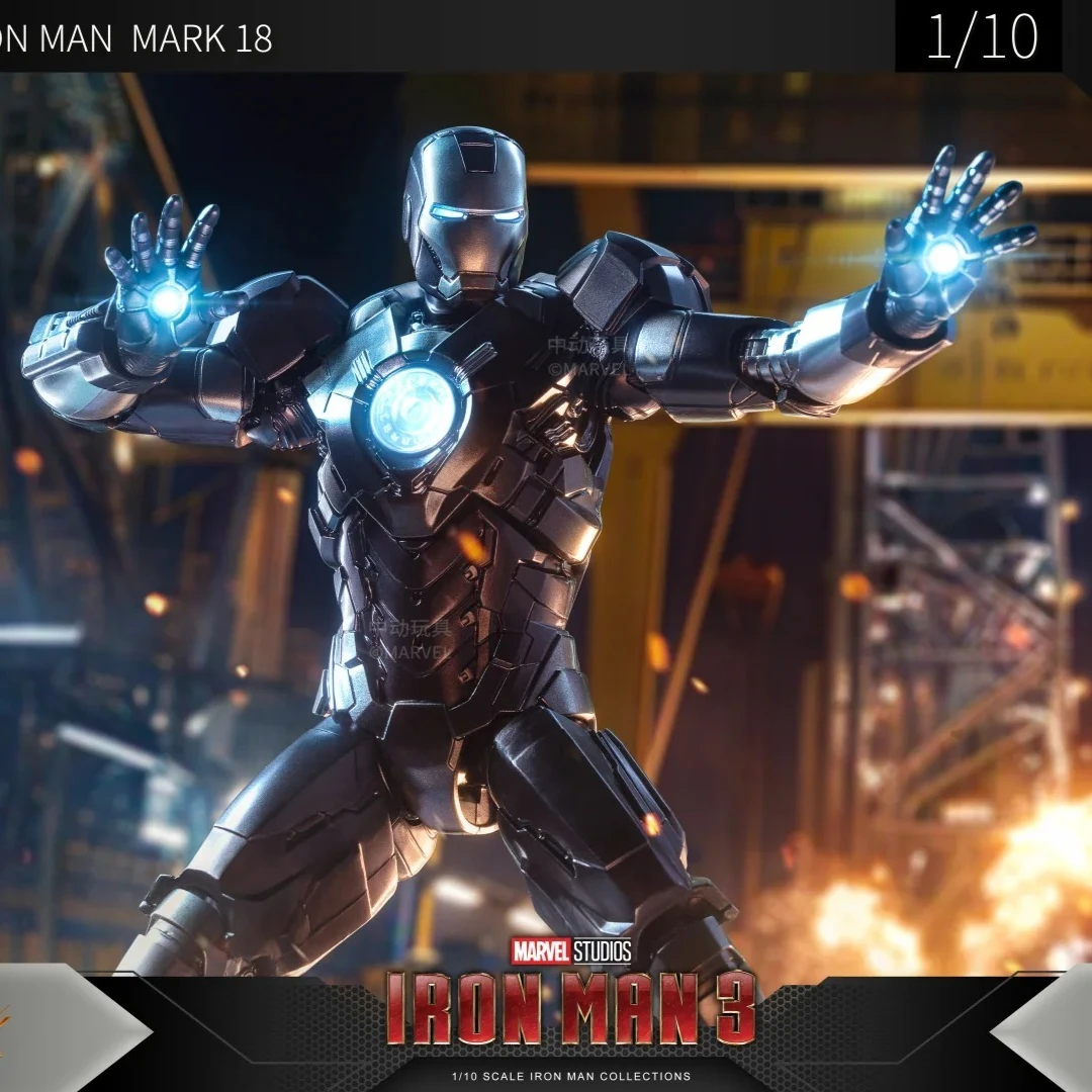 

ZD Toys 1/10 Железный человек 3 MK18 MK19 MK27 MK23 MK38 Фигурка Тони Старк Меха Модель Подвижная коллекция аниме Мстители Игрушка в подарок