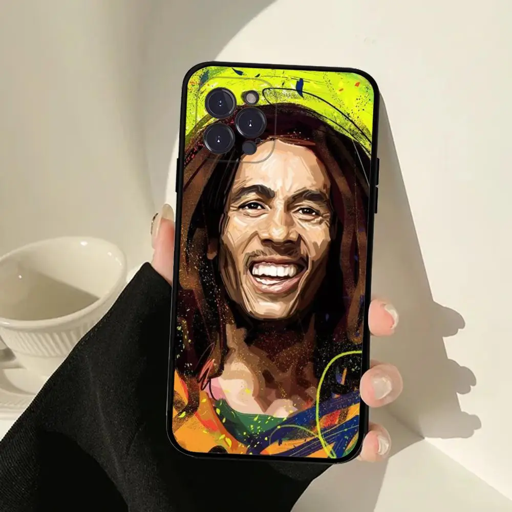 Bob Marley Singer Phone Case For IPhone 15 14 13 12 Mini 11 Pro XS Max X XR SE 6 7 8 Plus Soft Silicone Cover