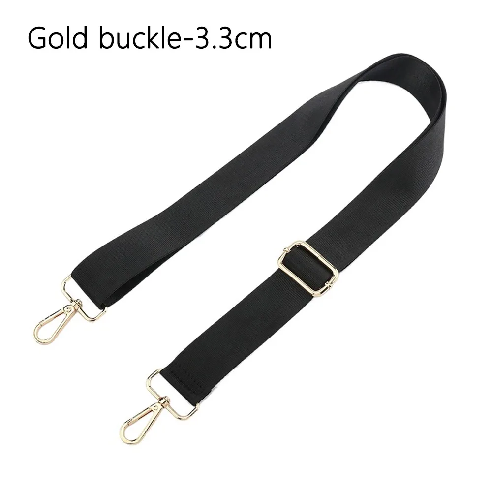 Modischer schwarzer Nylon-Umhängetaschengurt, verstellbarer, abnehmbarer Ersatzgürtel für Damen und Herren, Messenger-Taschen, Griff, Handtaschengürtel