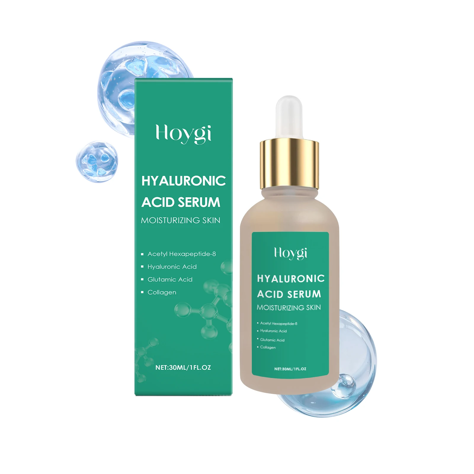 Hyaluronic acid essence.Hydrating Skin Care Serum for Dry Skin, Plumping Face Serum Essentials, Daily Use.30ml