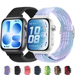 Trançado Solo Loop Strap para Huawei Watch, Esporte Ajustável Nylon, Pulseira Correa de Substituição, Fit3 Band, Acessórios