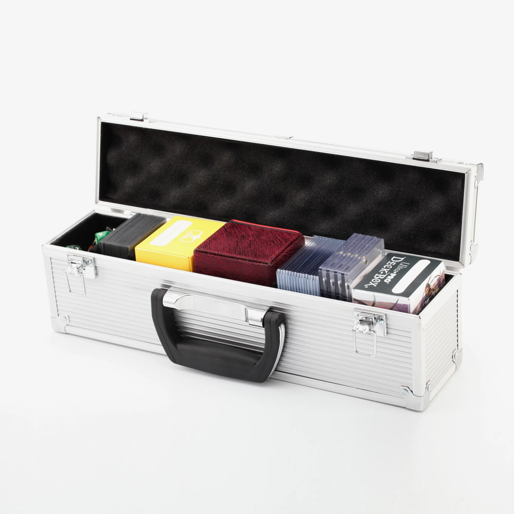 aluminum-lockable-tcg-gaming-card-storage-case-foam‑padded-large‑capacity-portable-box-for-trading-card-accessories-collection