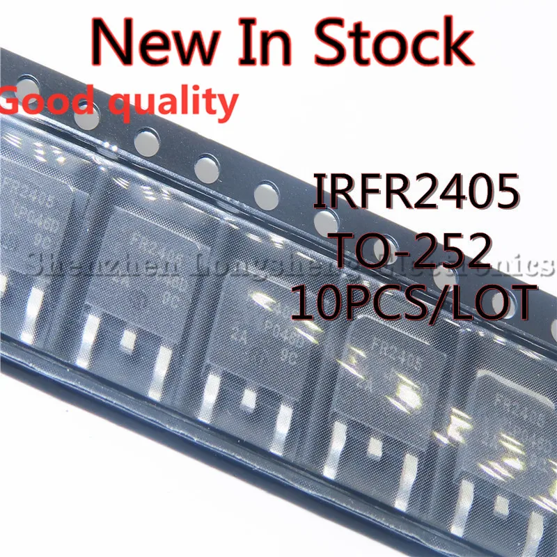 10PCS/LOT NEW FR2405 IRFR2405 IRFR2405TRPBF TO-252 Field effect tube N 55V 56A In Stock