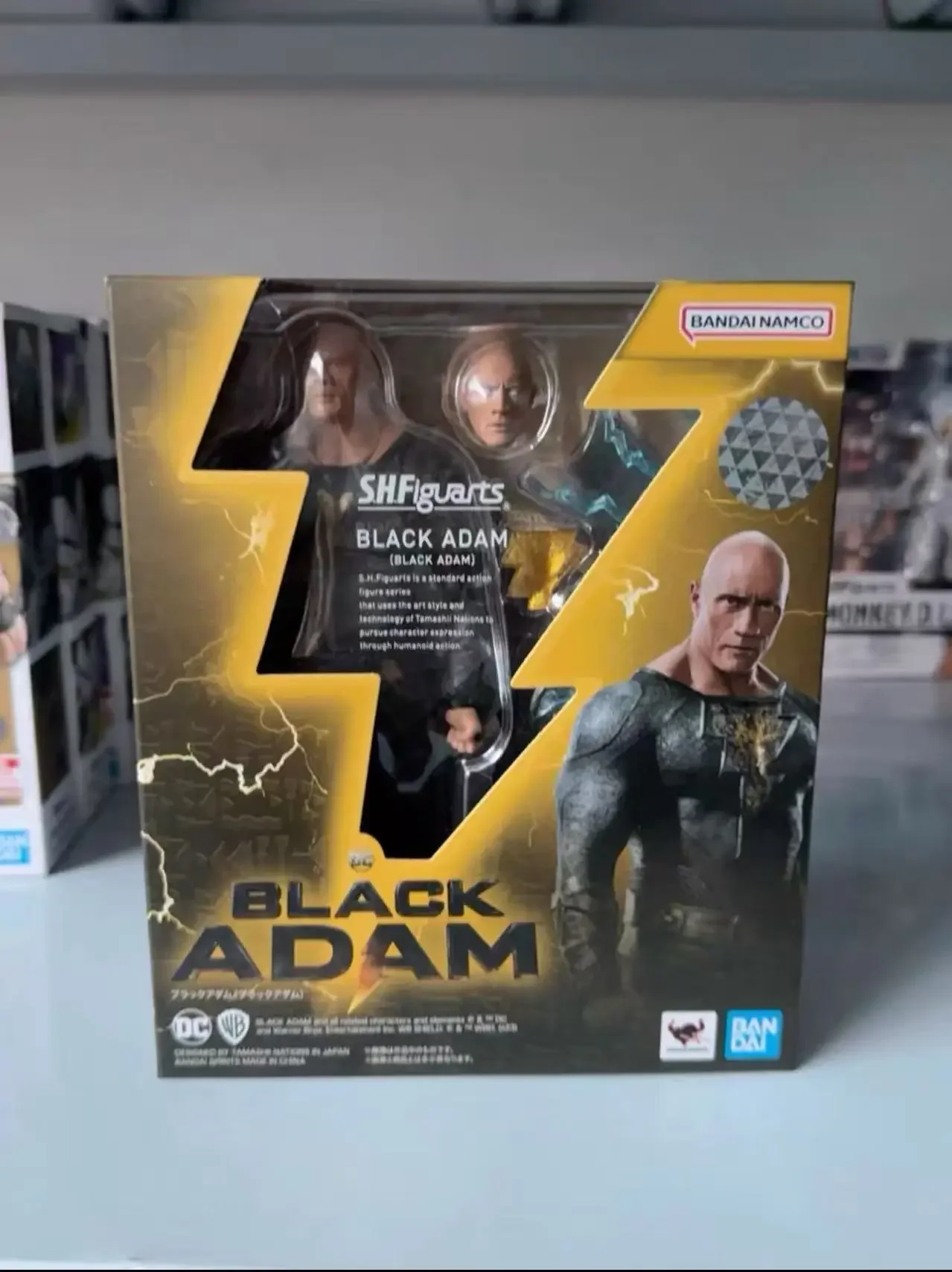 Bandai SHF Black Adam Anti-Hero Villain Dwayne Johnson Moving Figure Finished