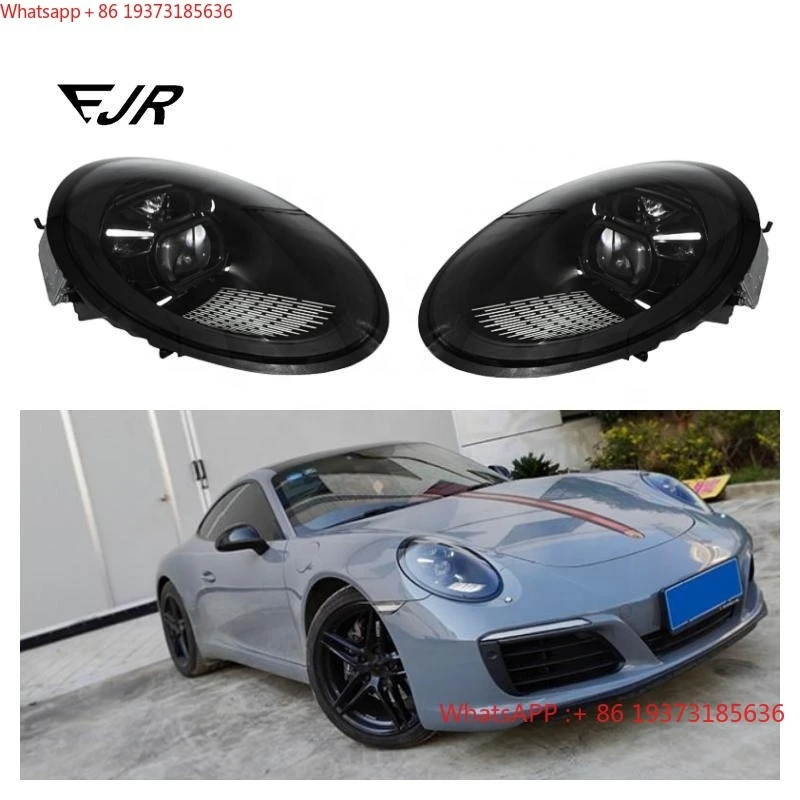 For Dynamic DRL Plug and Play LED Headlights for Porsche 911 991.1/991.2 2012-2018 New Condition 992 Design