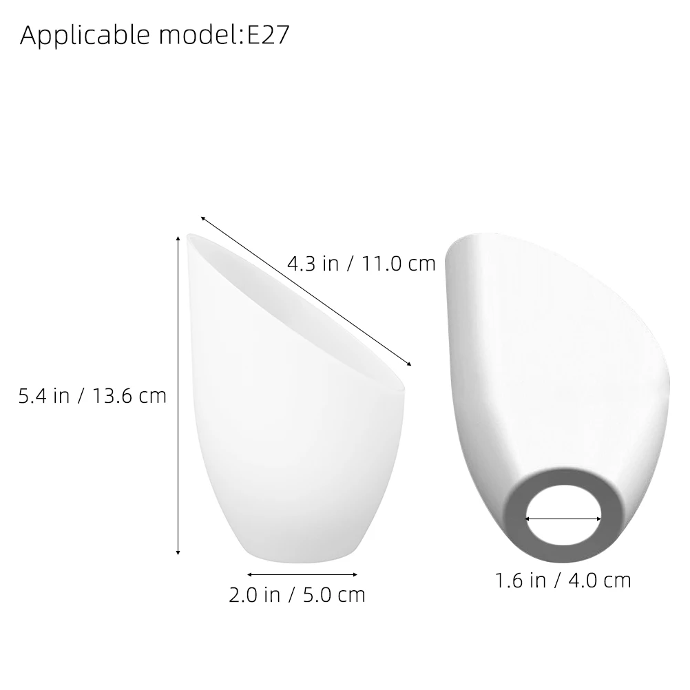 5Pcs Horseshoe Lampshade Creative Unique Cover Plastic Replacement Table Lamp chimney Shades Dustproof Durable Bedroom Living