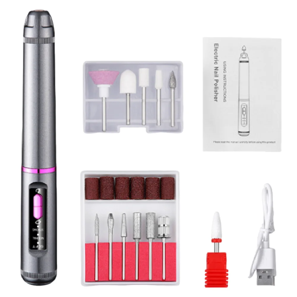High-Speed Electric Nail Drill Machine Professional Portable Nail Removal Tool Multi-function Low Noise Sanding File Pen