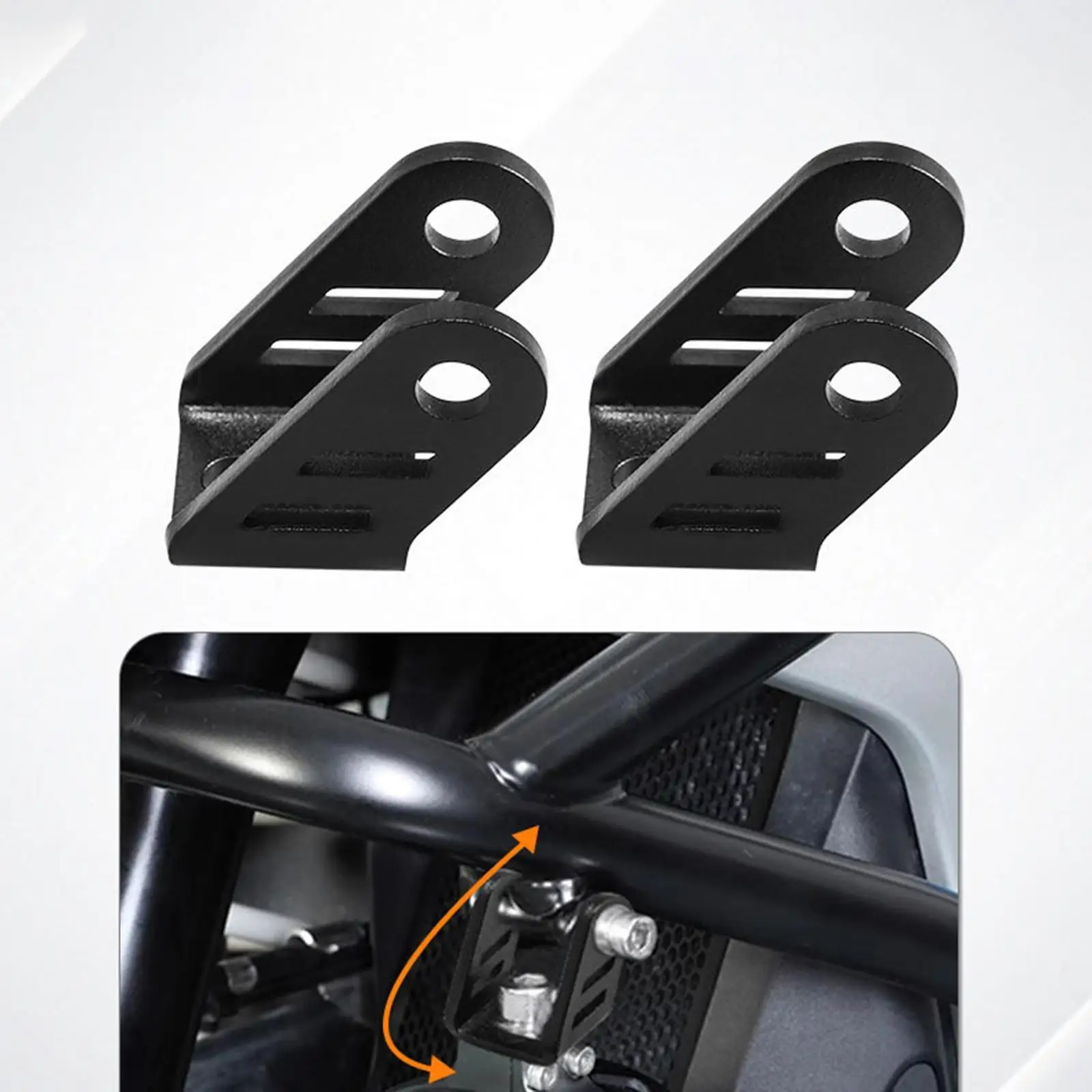 

2Pcs Motorcycle Light Mount Brackets Professional Sturdy for 368G