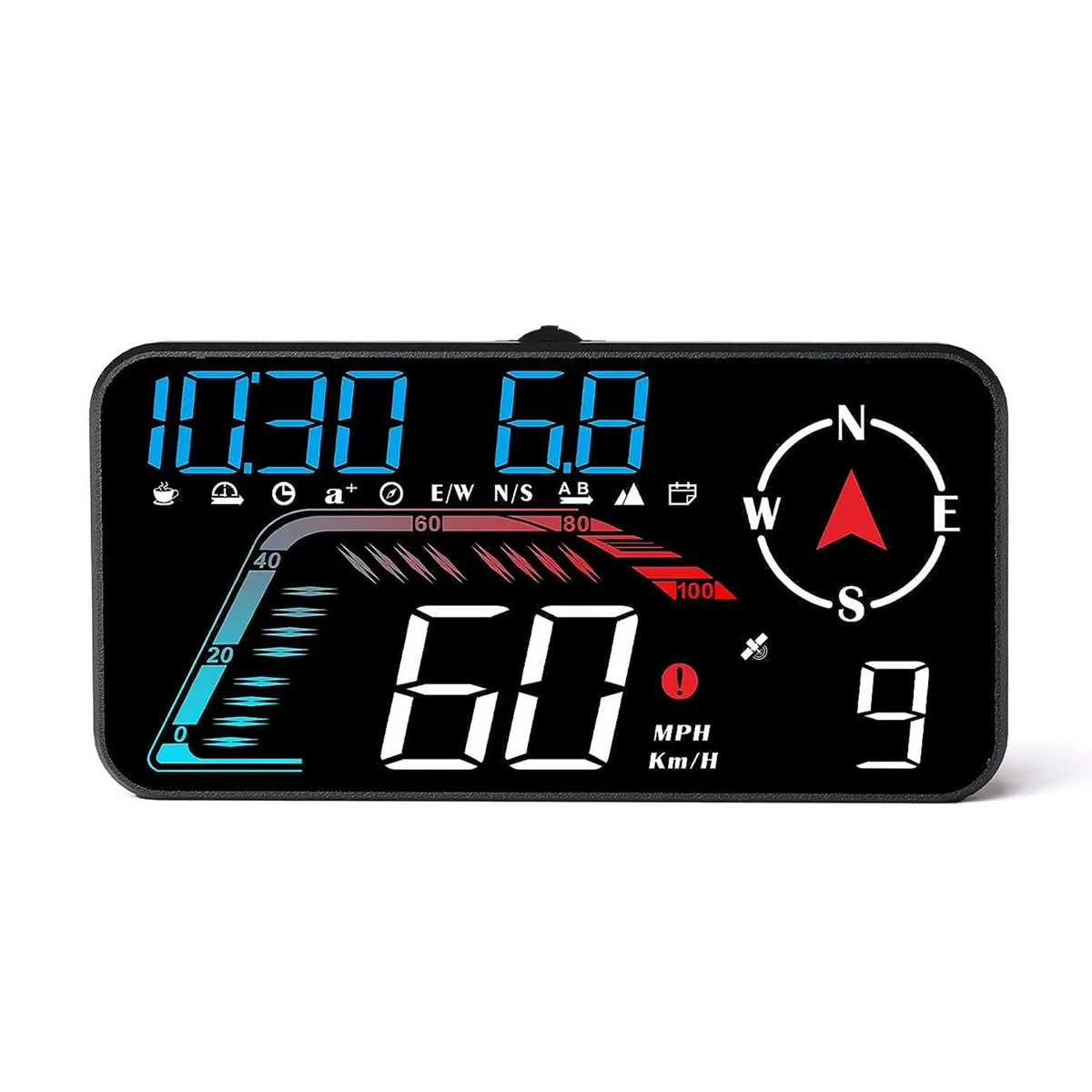 

G12 HUD Head-Up Display GPS Car Display Speeding Alarm Driving Speed Universal As Shown