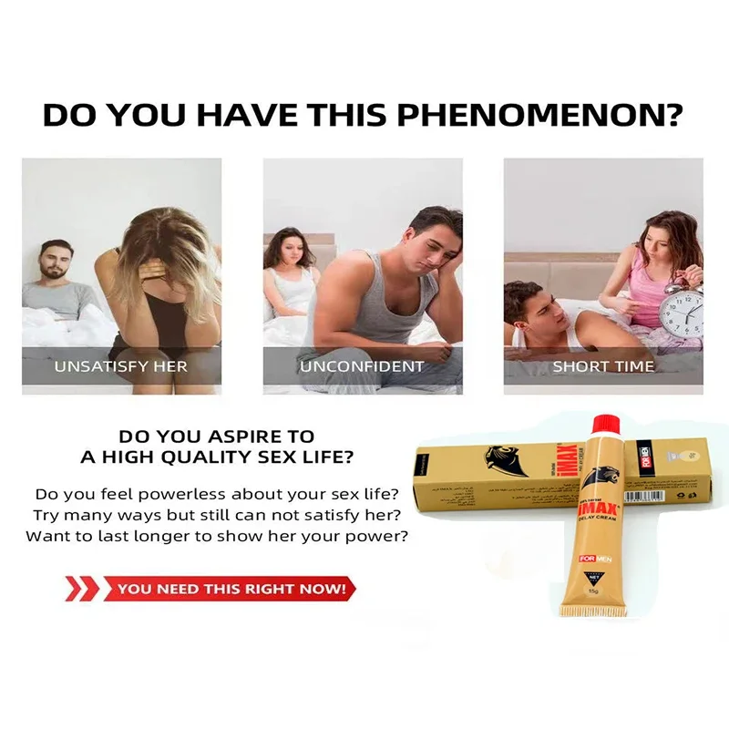IMAX 15g Sex Delay Gel Penis Extender Ejaculation Cock Men Enlargement Cream Prevent Premature Delay Ejaculation Product for Men