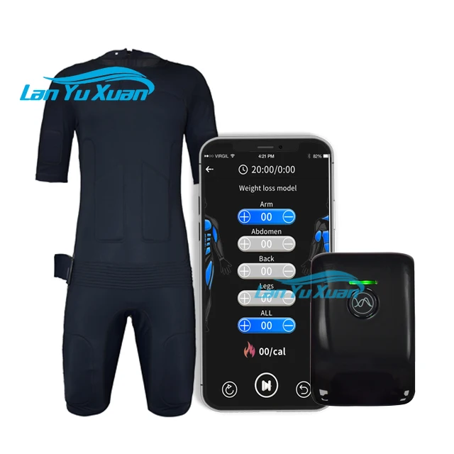 

EMS home gym equipment weight loss bodytech fitness devices with training suit