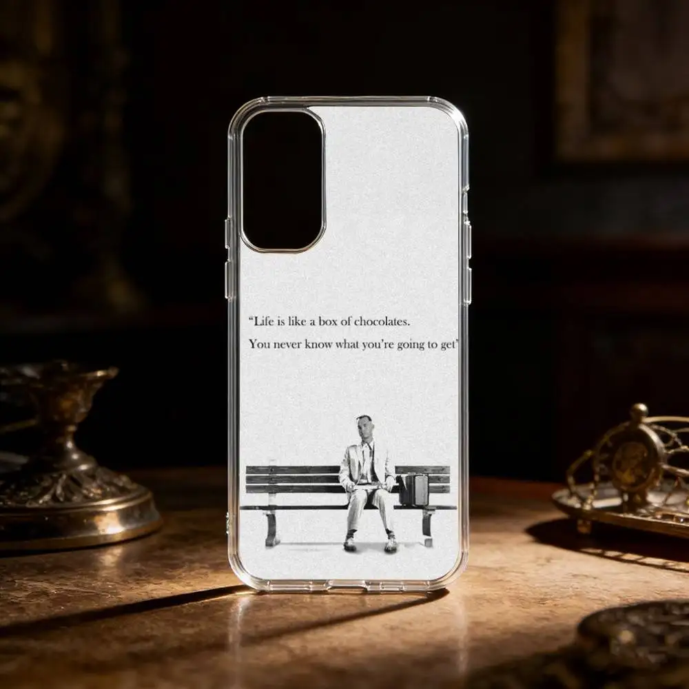 T-Tom H-Hanks Forrest Gump phone Case For Samsung S25,24,21,22,23,30,Ultra,20,Plus,Fe,Lite,Note Transparent Cover