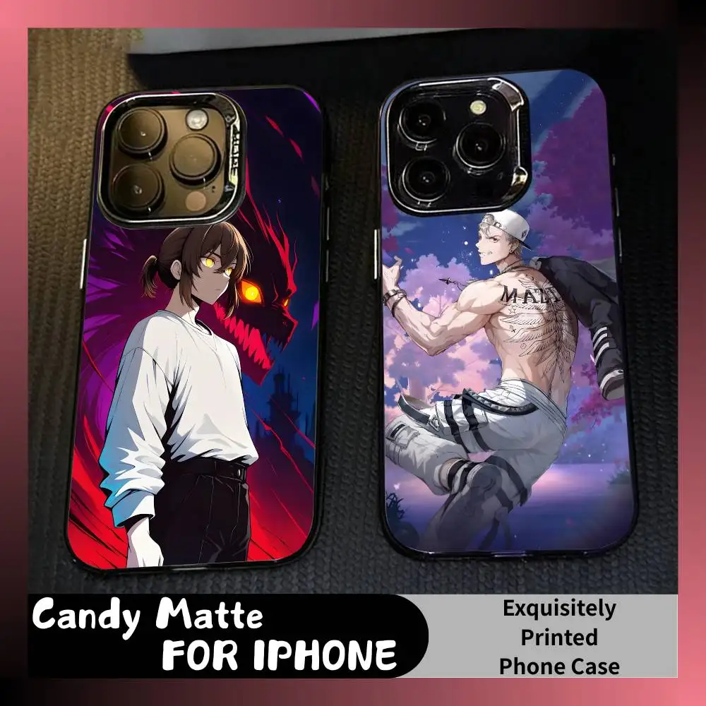 

T-Twenty-Fifth Anime TOG Phone Case For iPhone 16 17 15 14 12 13 Pro Max Black Candy Matte Shockproof Cover