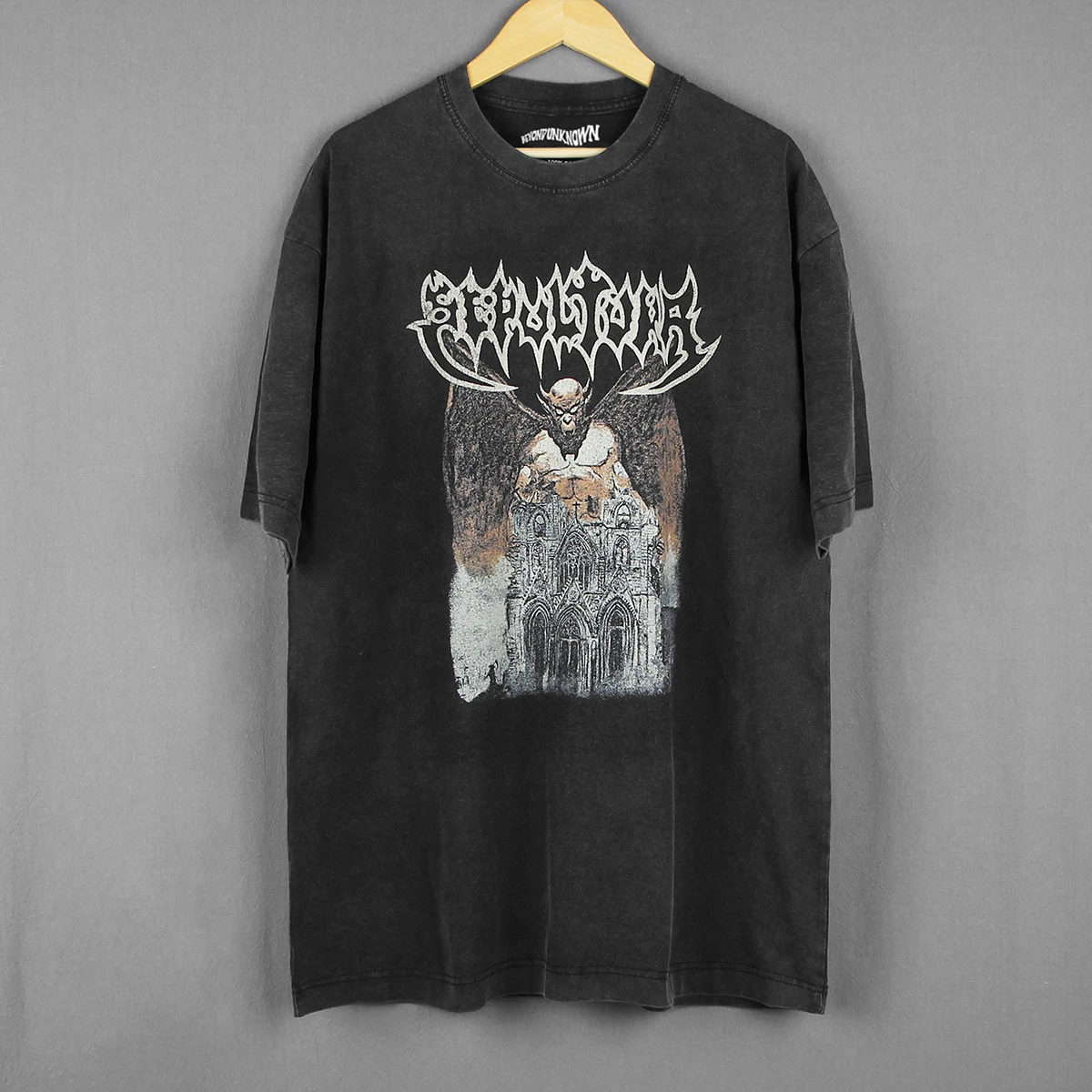 Sepultura T-Shirt Bestial Devastation Destruction Kreator Thrash Death Metal Long Sleeves Washed Cotton Tee Shirt