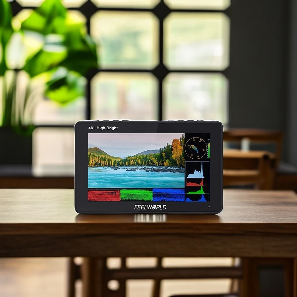 Imagem -02 - Feelworld-monitor de Campo da Câmera Dslr f5 Prox 1600nit Alto Brilho Tela Sensível ao Toque 4k Hdmi 55