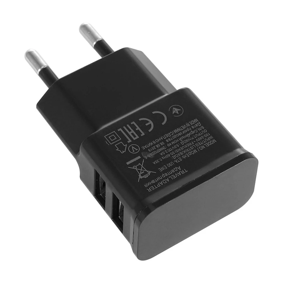 جديد 2022 شاحن USB مزدوج مقبس EU شاحن الجدار شاحن سريع لايفون سريع الشحن شاحن الهاتف المحمول المحمول السفر