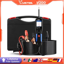 VDIAGTOOL V200 Car Electric Circuit Tester 6V-30V Automotive Power Probe Kit Electrical System Tester LCD Display Voltage Tester Electrical Diagnostic Tools 
