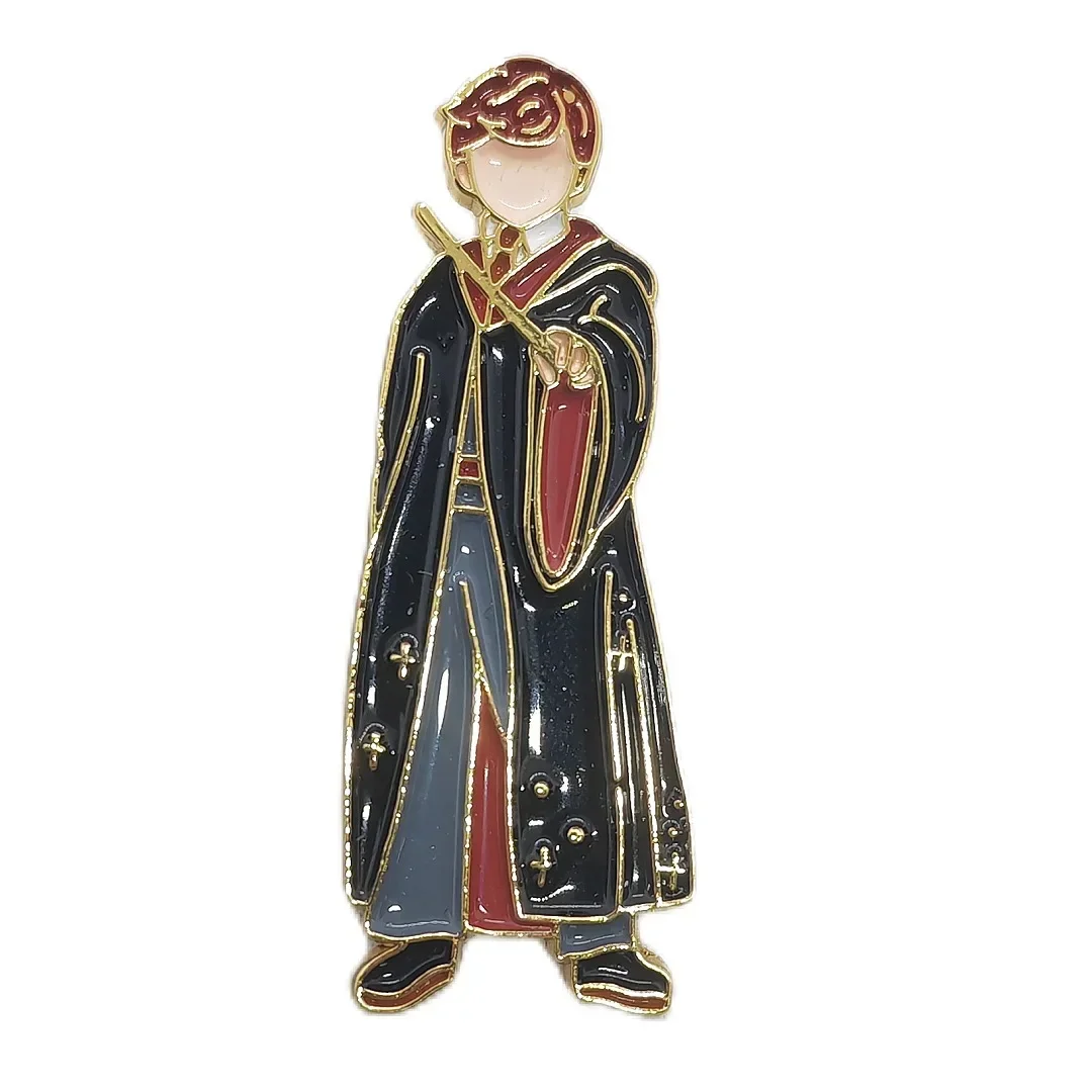 Harries Potters Metal Pin Cartoon Alloy Hogwarts Commemorative Academy Lapel Pin Badge Decoration Cosplay Jewelry Accessories