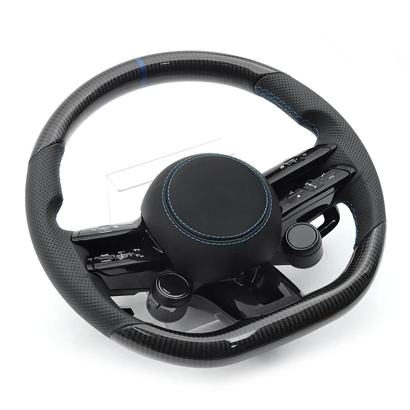 High Quality OLED Button Carbon Fiber Steering Wheel For Mercedes W204 W205 W177 W221 W222 CLS GLC GLE GLS GLA CLA GLK SLC G63