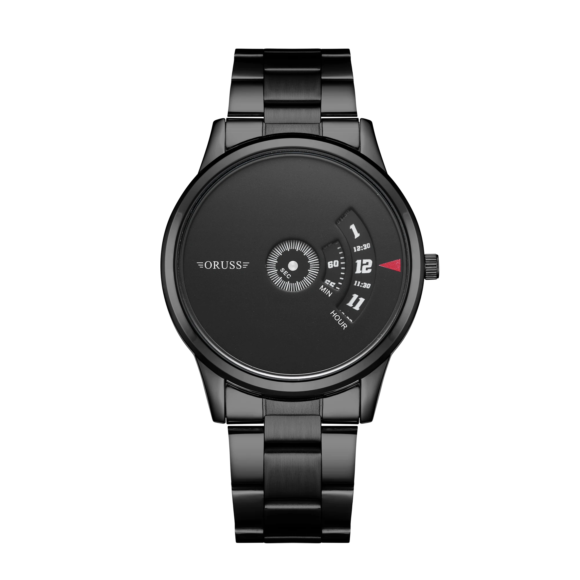 Schwarze Herrenuhr für Jugendliche und Studenten, coole Persönlichkeit, modische, hochwertige Herrenuhren