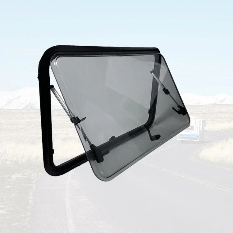 Caravan Accessories 1000x500 mm Aluminum Frame RV Window Double Acrylic Glass Caravan Motorhome Window