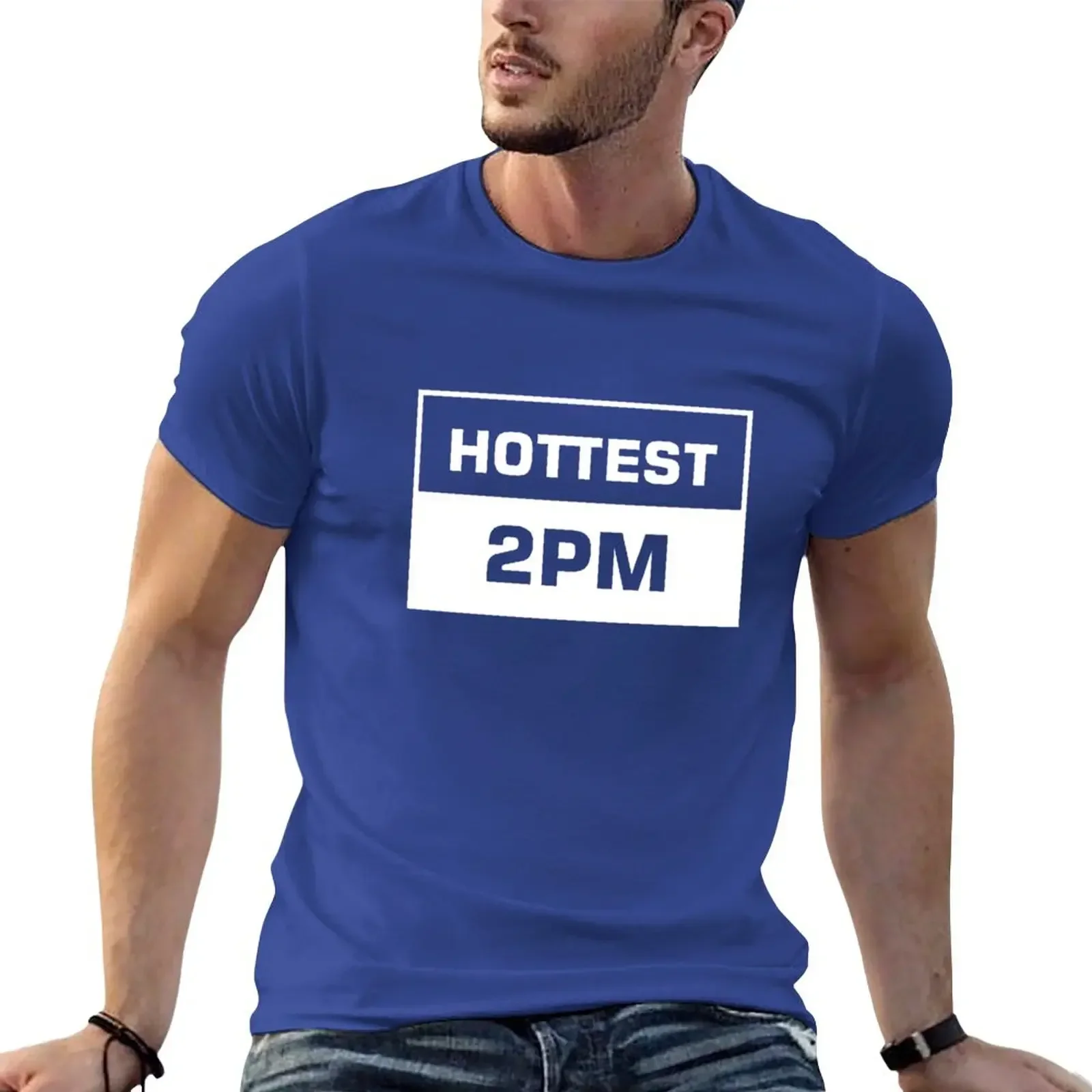 2024 Summer New Men T Shirt Hottest 2PM T-Shirt New Edition Short Sleeves Pure Cotton Tops Streetwear Aesthetic Men Clothes