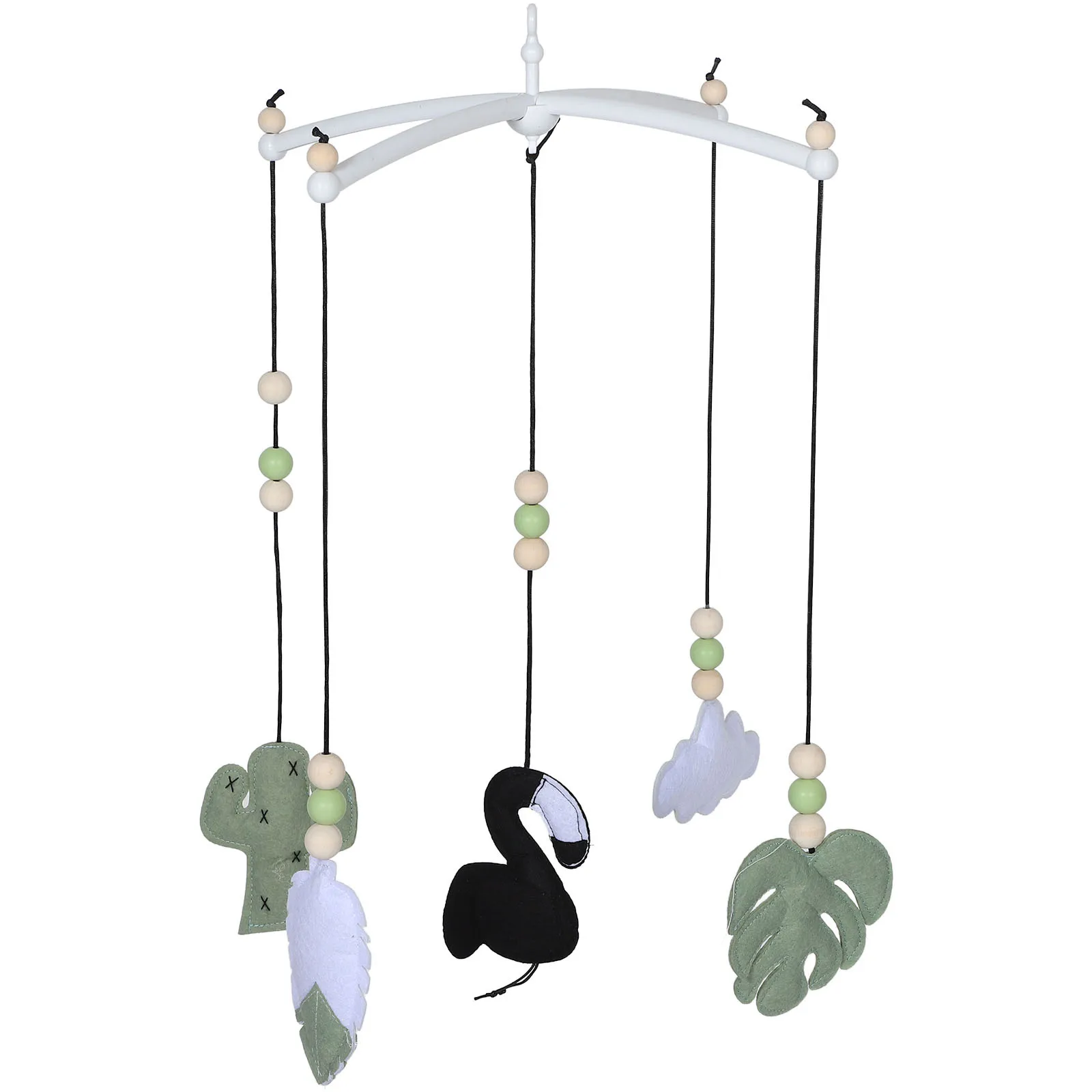 Baby Crib Bell Cute Felt Wind Chime Hanging Mobile For Nursery Bedroom Stroller Bed Canopy Decoration Ceiling Mobile For