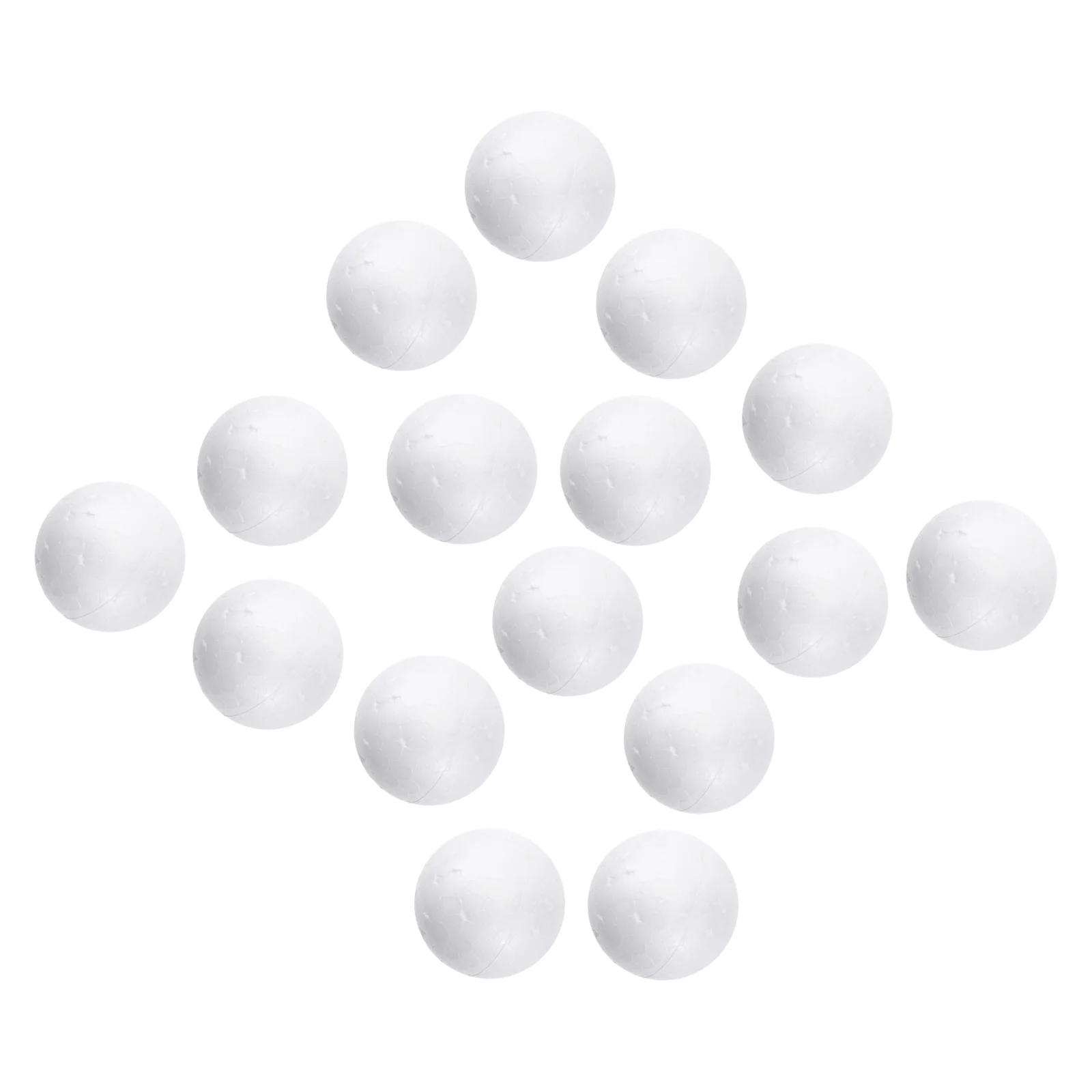 15 Pcs Foam Beads Polystyrene Balls Craft White Solid Small Crafts DIY Baby Child