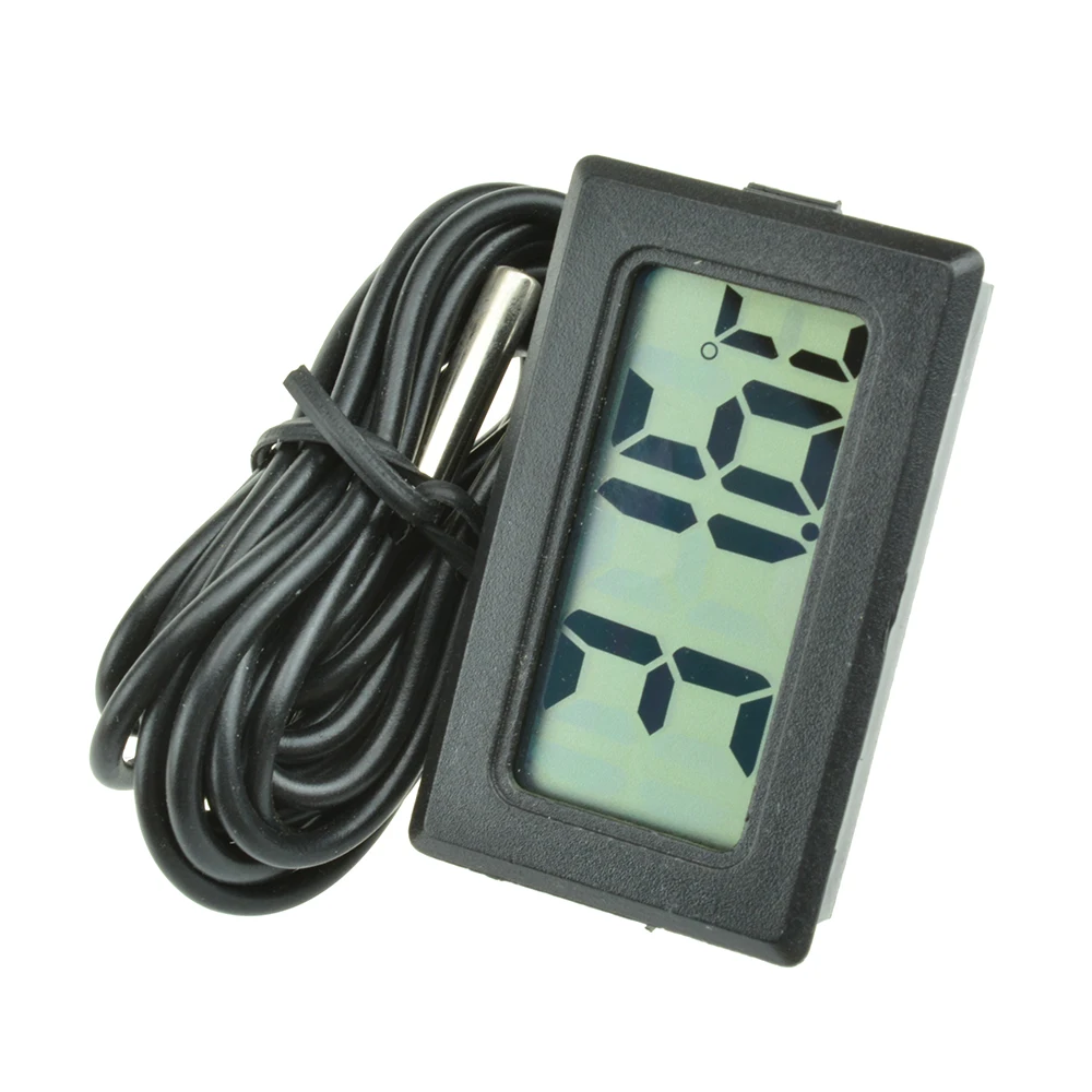 TPM-10 LED Digital Thermometer With Wire 2M Probe Temperature Sensor Instrument Detector Tester, Temperature Gauge