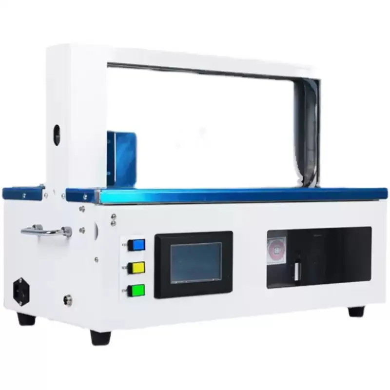 Small Fully Automatic Strapping Machine Fabric Paper Tape Bundler 20 30 Film Tape Universal Curtain Packing Machine