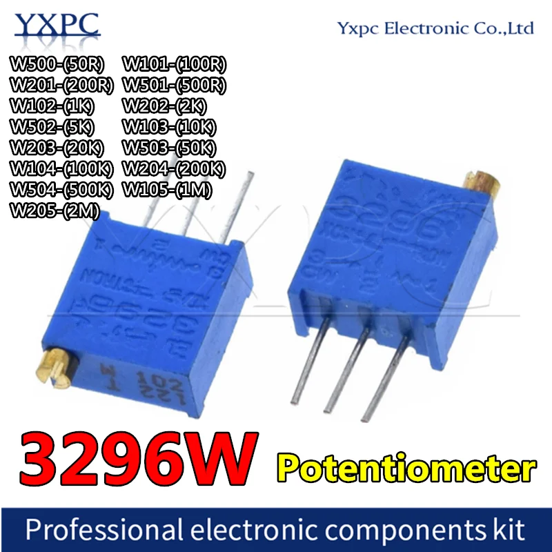 20pzs Potenciómetro De Precisión 10k 3296w-1-103 Trimpot | Envío Gratis