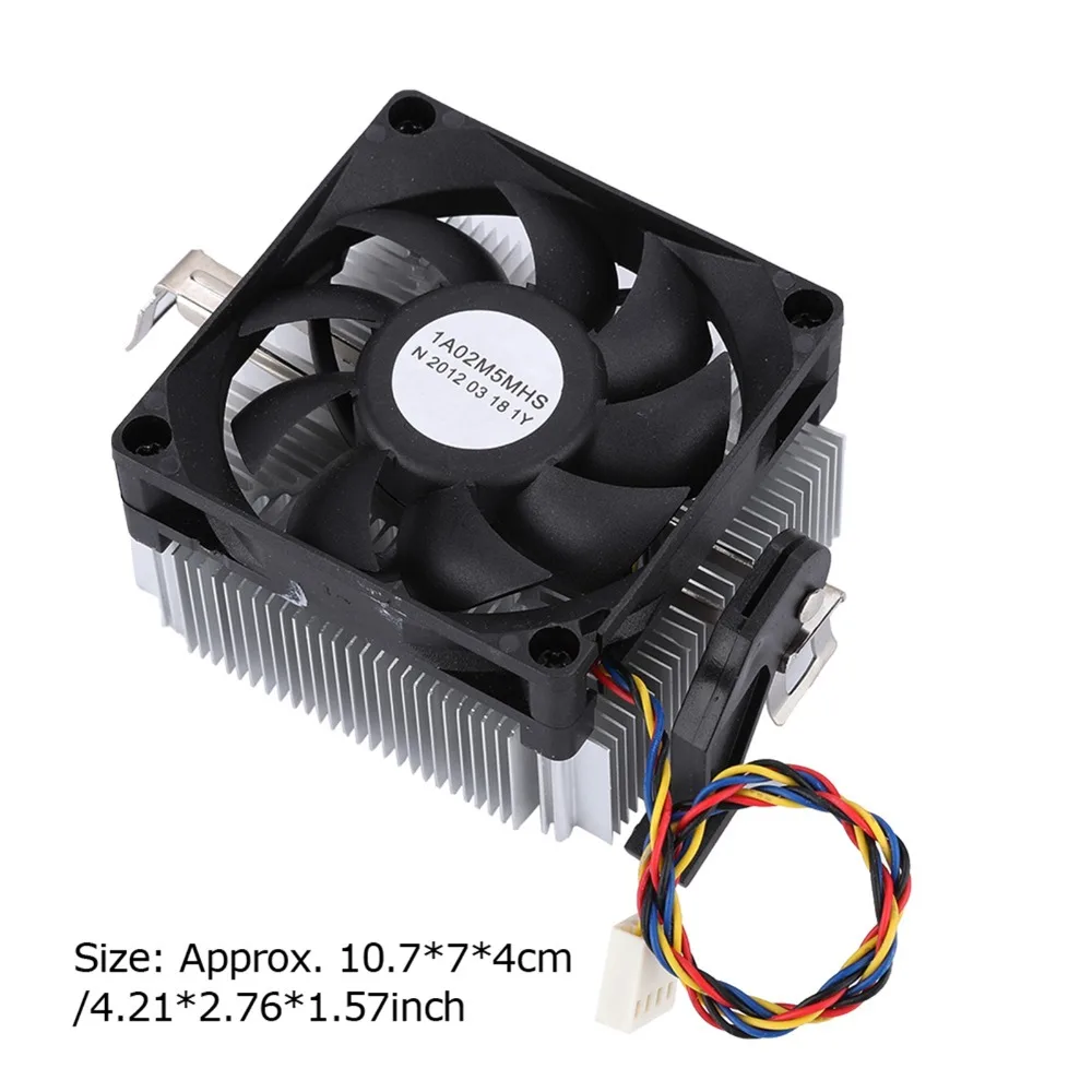 High Speed 12V CPU Cooler 22dBA Black CPU Cooling Fan 2200RPM Computer PC Case Fans Computer PC Case