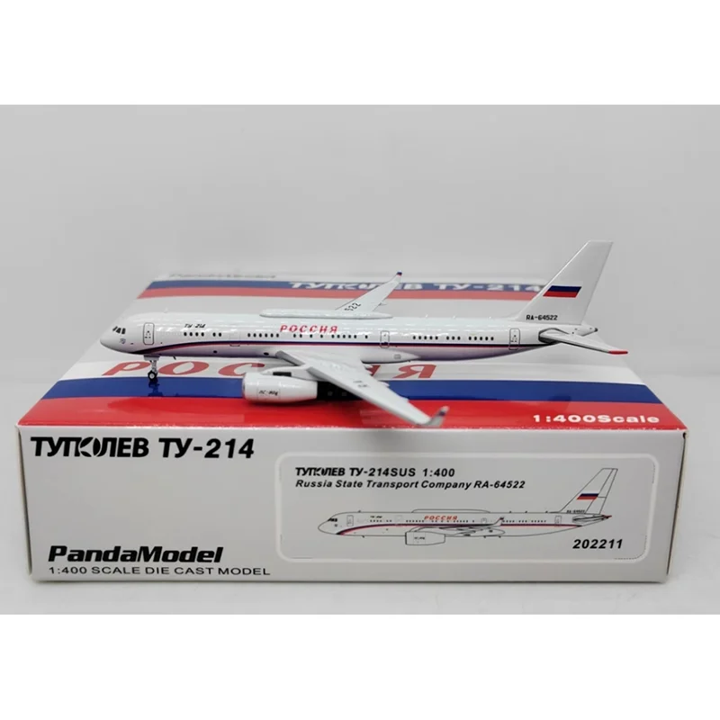 

PandaModel Diecast 1:400 Scale 202211 Russian Special Aircraft TU-214SUS RA-64522 Alloy Aircraft Model Toy Collection
