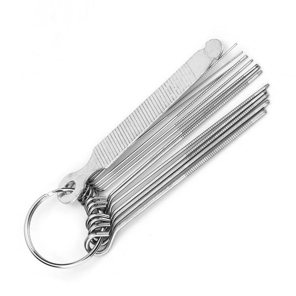 13 Neddles Set​ Guitar Bridge Saddle Nut Files​ Accessory Bridge Saddle Tool​ Guitar Nut File Set​ String Files​
