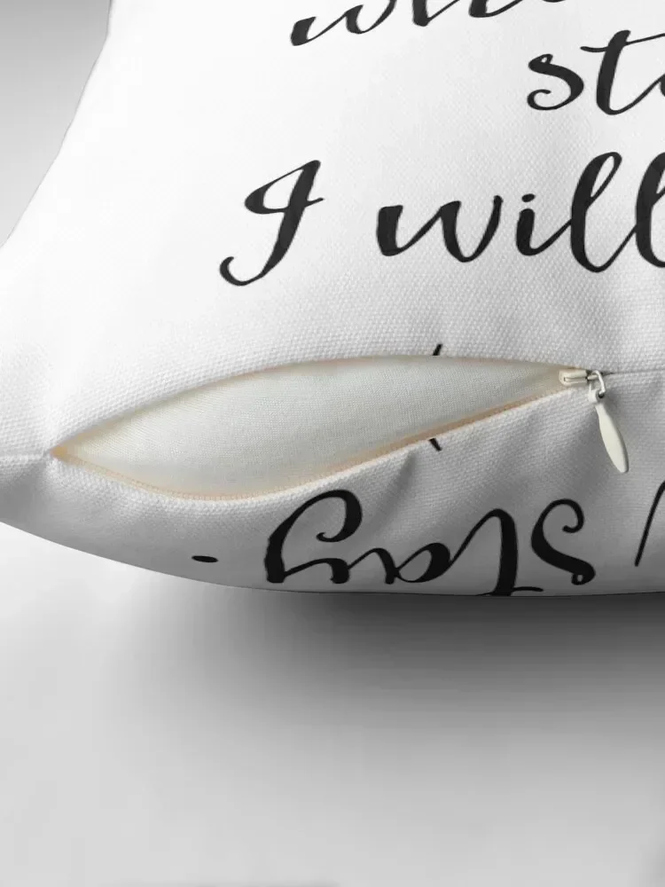 Ruth 1:16 wedding Bible verse black Throw Pillow New year Christmas Covers For Cushions Decorative Cushion pillow