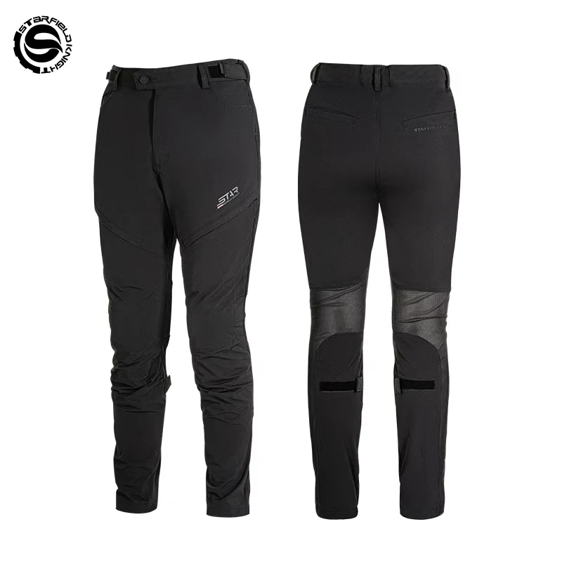 

SFK Black Motorcycle Pants 2026 New Summer Breathable Quick-drying Men's Riding Trousers With CE Protective Gears Accessories
